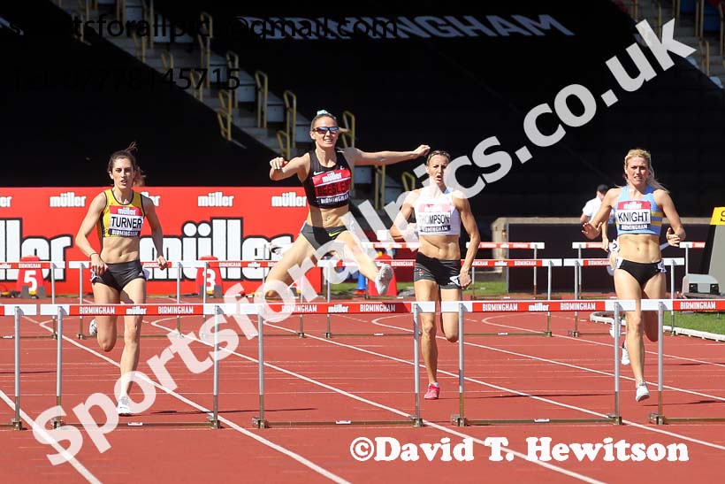 Womens 400 metres hurdles, 2019 Muller British Championships, Alexander Stadium, Birmingham. Photo: David T. Hewitson/Sports for All Pics